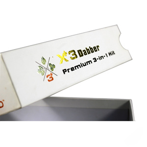 gold foil logo drawer paper box for kit package